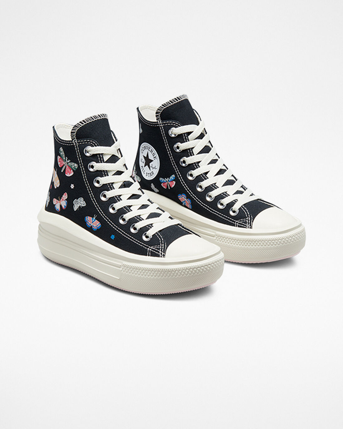 Women's Converse Chuck Taylor All Star Move High Top Sneakers Black/Pink | Australia-65712