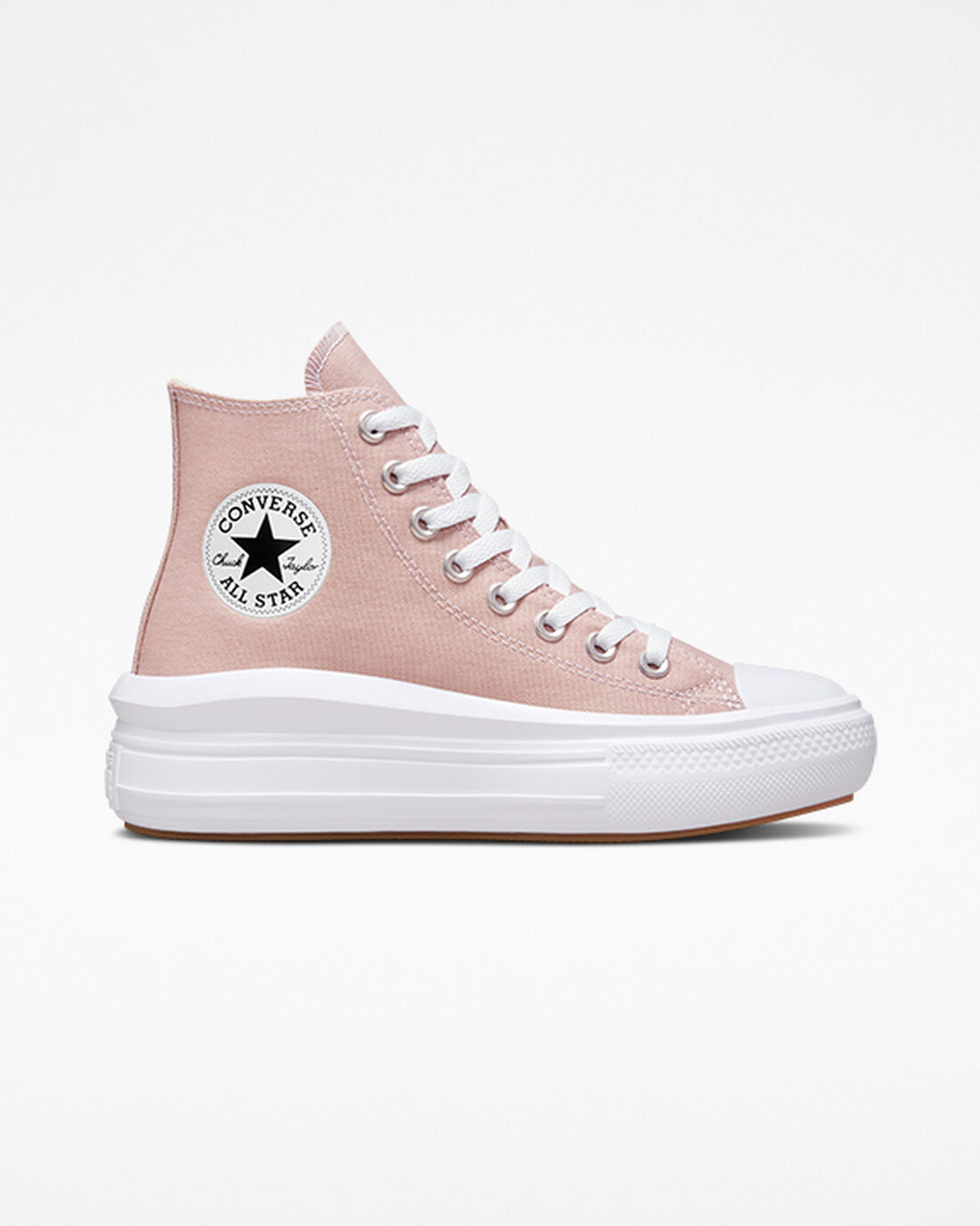 Women\'s Converse Chuck Taylor All Star Move High Top Sneakers Grey/White | Australia-83974