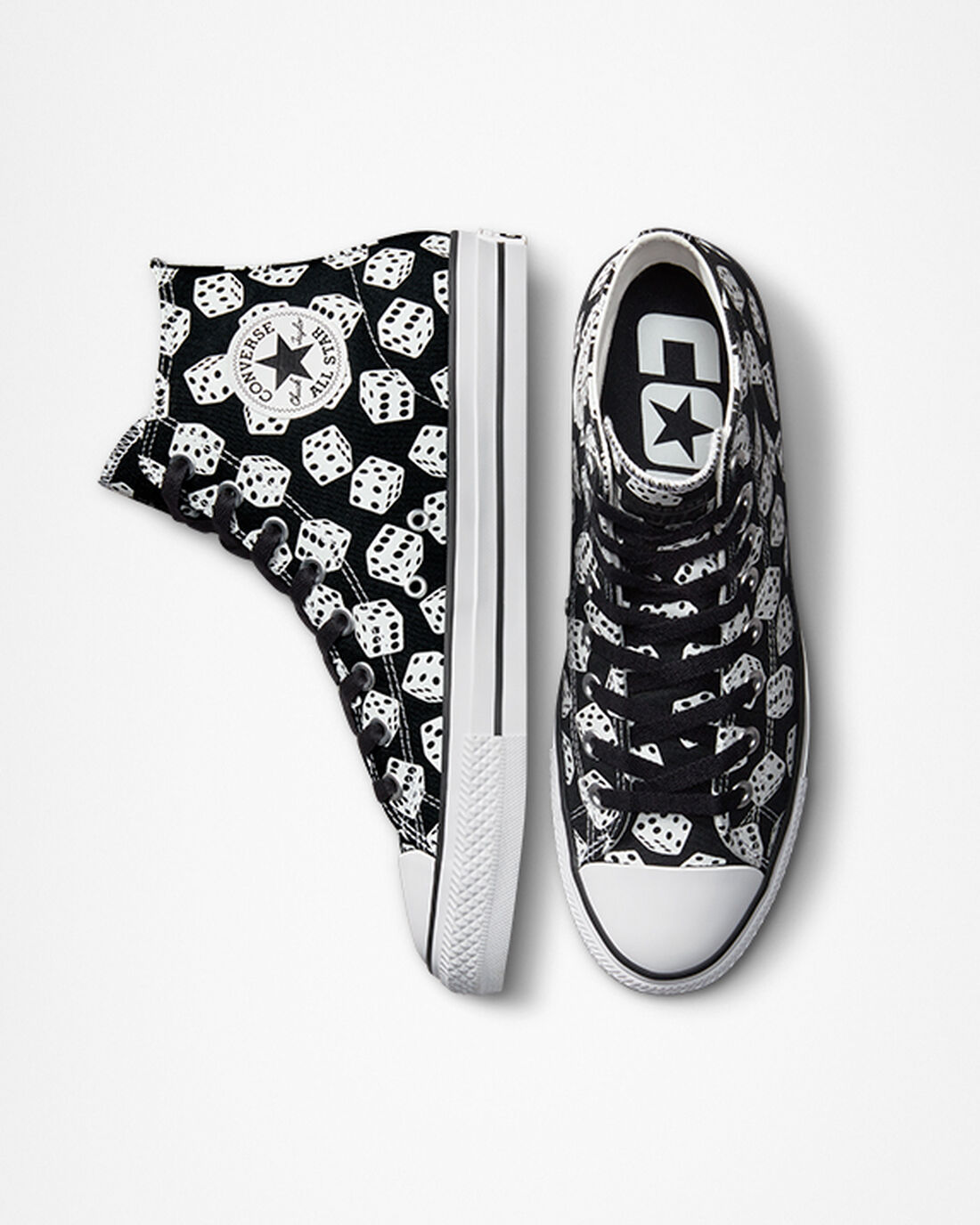 Women's Converse Chuck Taylor All Star Pro Dice Skate Shoes Black/White | Australia-57691