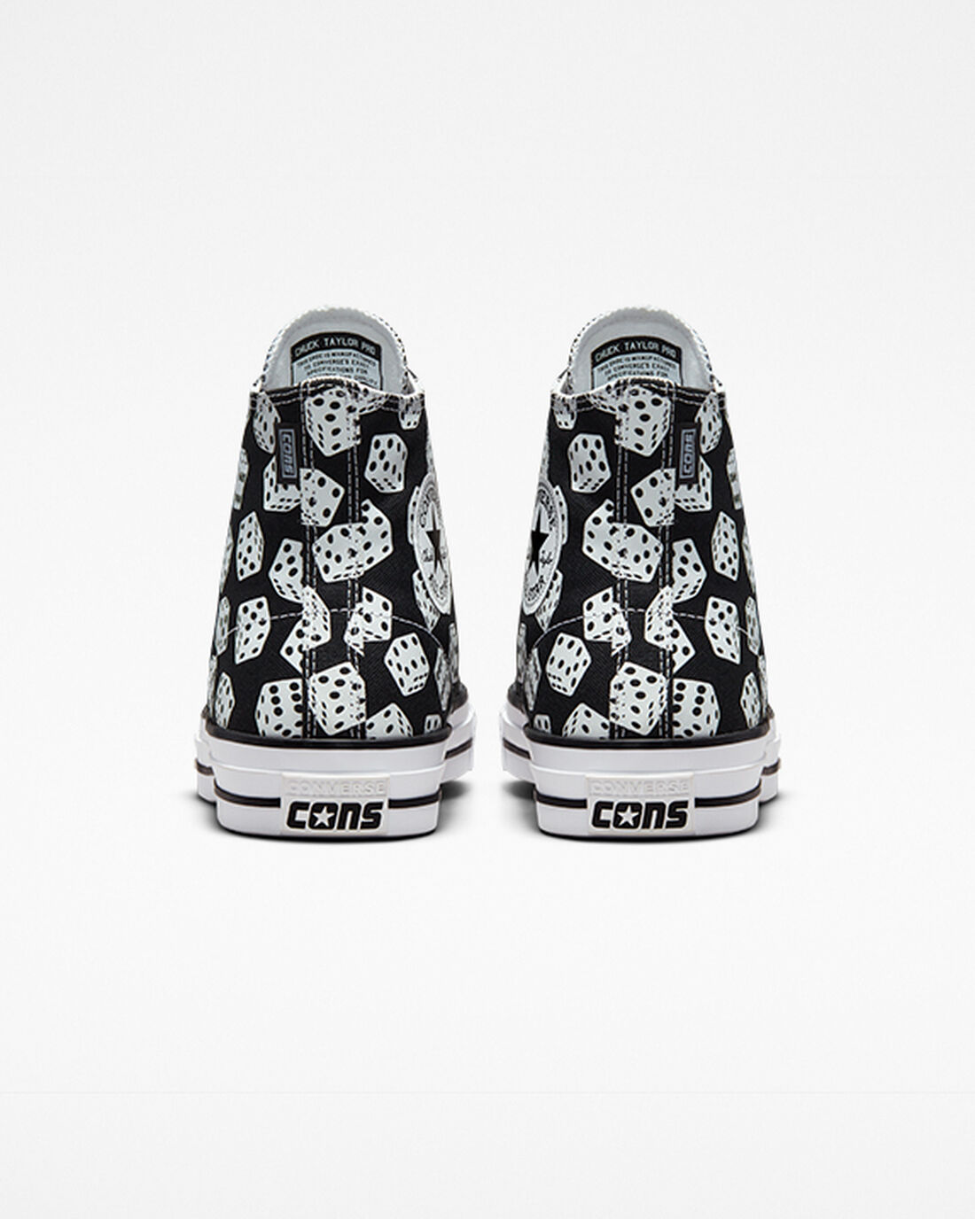 Women's Converse Chuck Taylor All Star Pro Dice Skate Shoes Black/White | Australia-57691