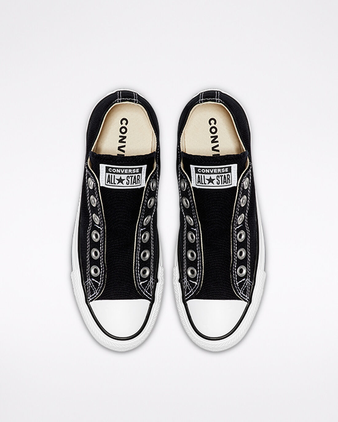 Women's Converse Chuck Taylor All Star Slip On Black/White/Black | Australia-81695