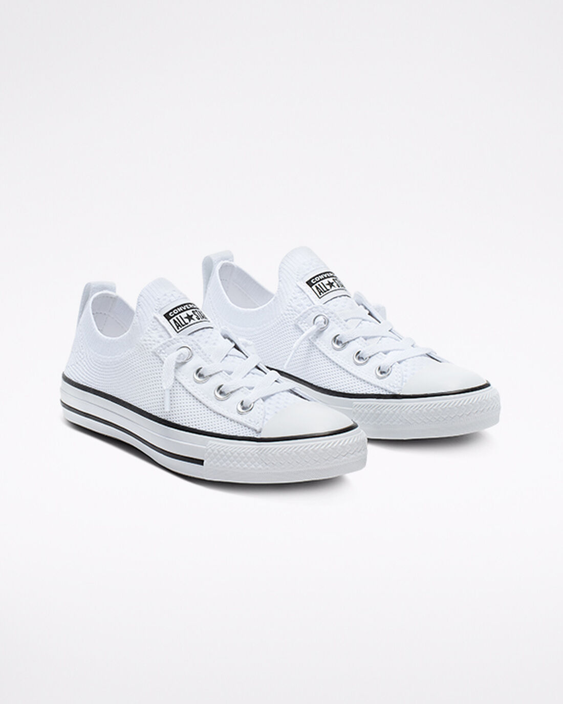 Women's Converse Chuck Taylor All Star Shoreline Knit Sneakers White/Black/White | Australia-87652