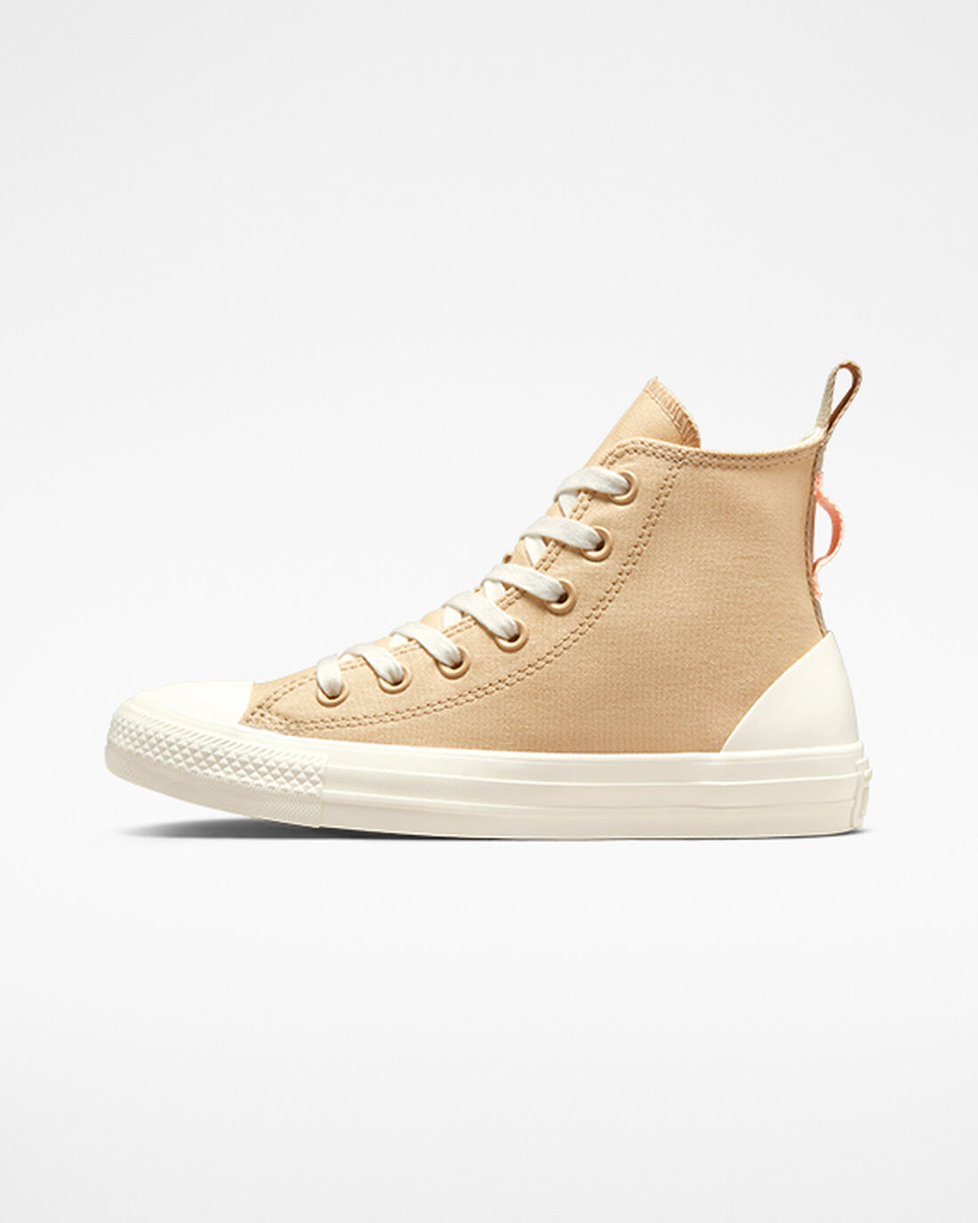 Women's Converse Chuck Taylor All Star Tonal Canvas High Top Sneakers Oat Milk/Egret/Cheeky Coral | Australia-64210