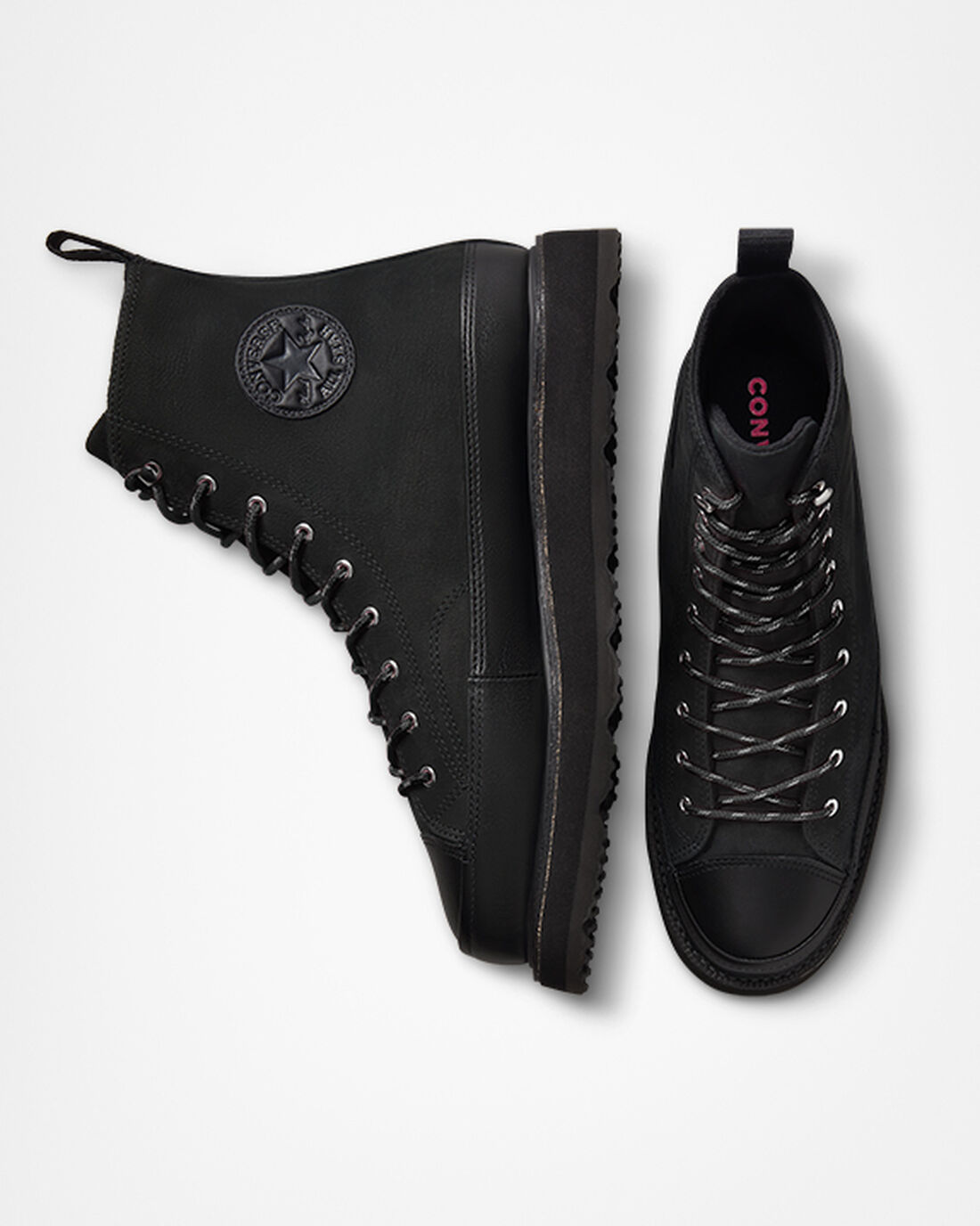 Women's Converse Chuck Taylor Crafted Boots Black/Pink | Australia-05796