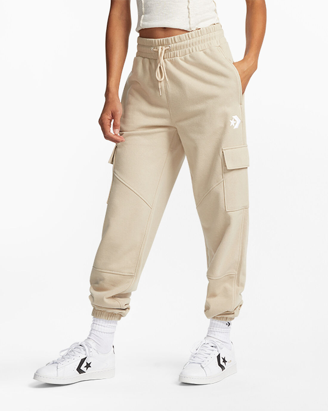 Women\'s Converse Classic Fit Cargo Jogger Pants Grey | Australia-28750