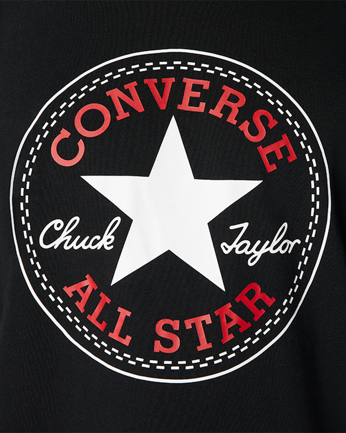 Women's Converse Go-To All Star Patch Standard Fit T-Shirts Black | Australia-86302