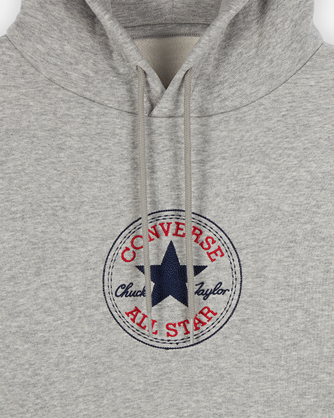 Women's Converse Go-To Chuck Taylor Patch Standard Fit Pullover Hoodies Grey | Australia-83215