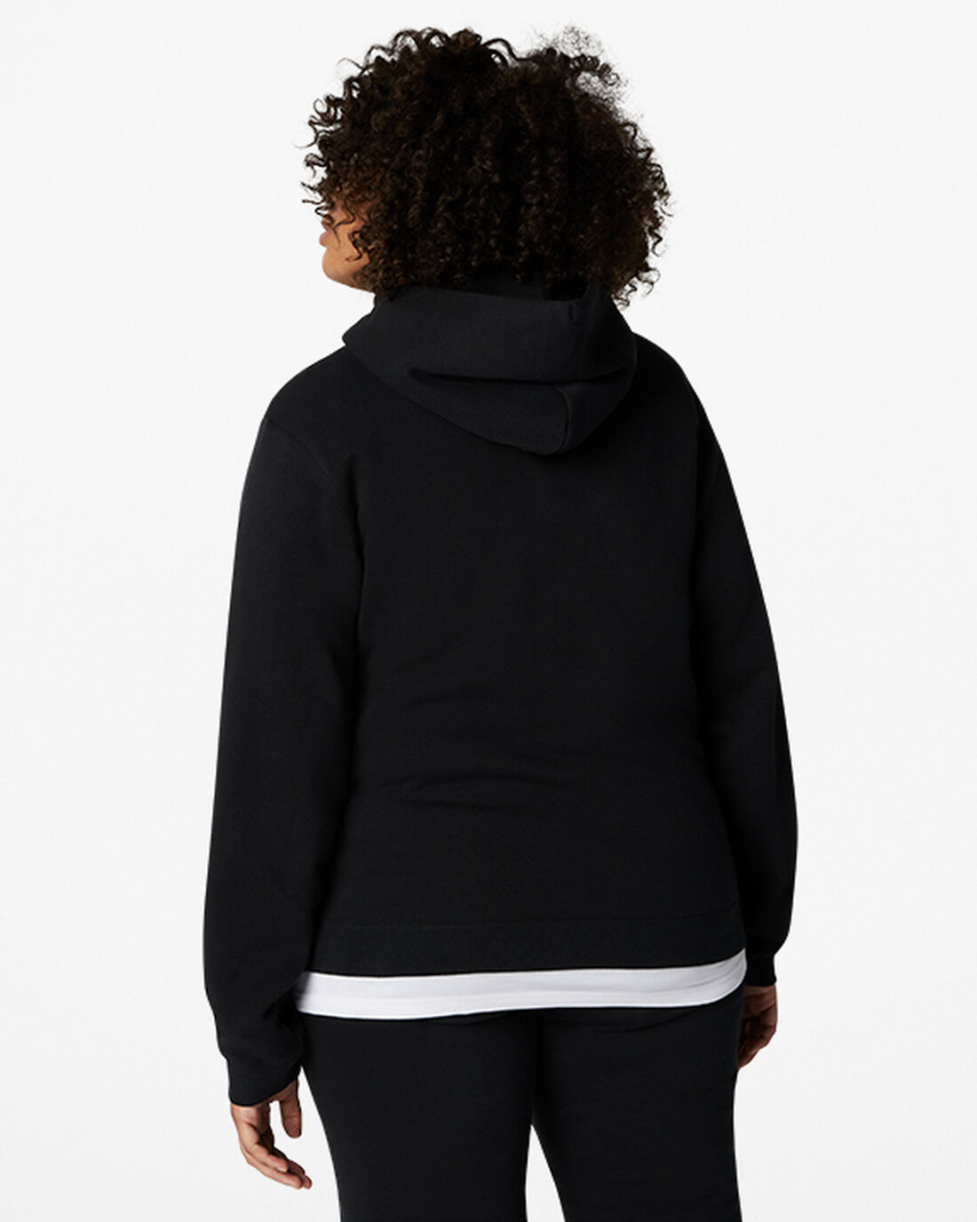 Women's Converse Go-To Embroidered Star Chevron Standard Fit Fleece Hoodies Black | Australia-26380