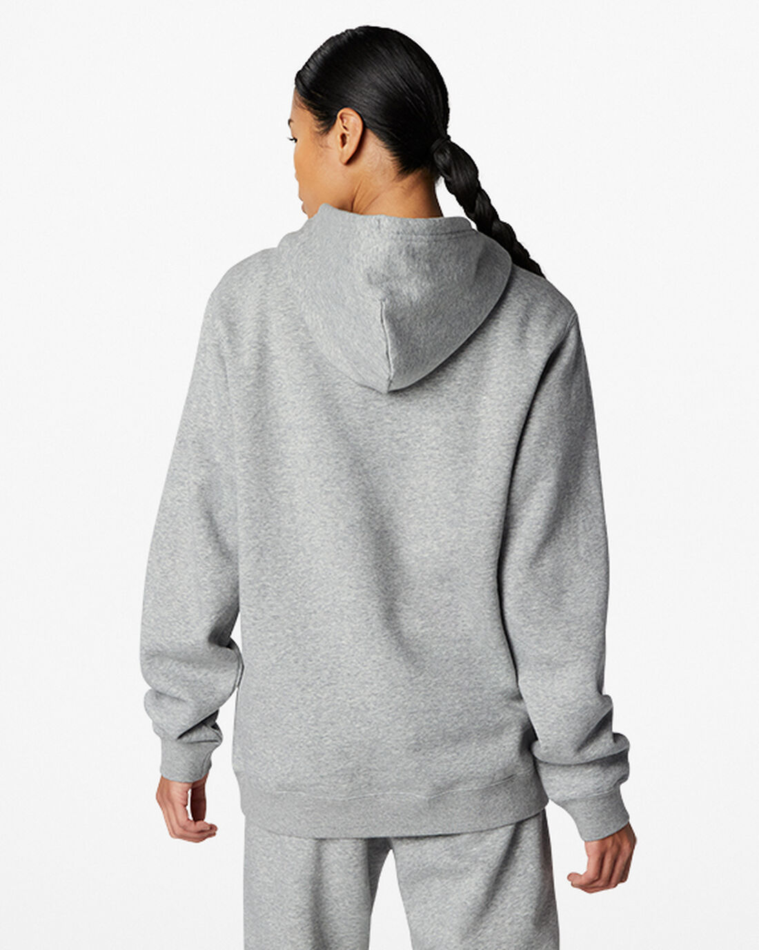 Women's Converse Go-To Embroidered Star Chevron Standard Fit Fleece Hoodies Grey | Australia-59146