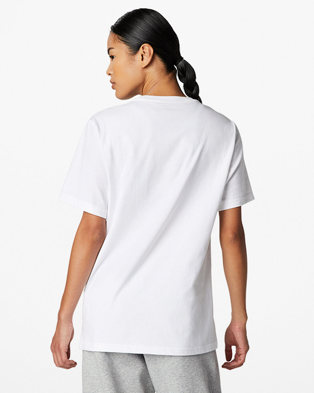 Women's Converse Go-To Embroidered Star Chevron Standard Fit T-Shirts White | Australia-94608