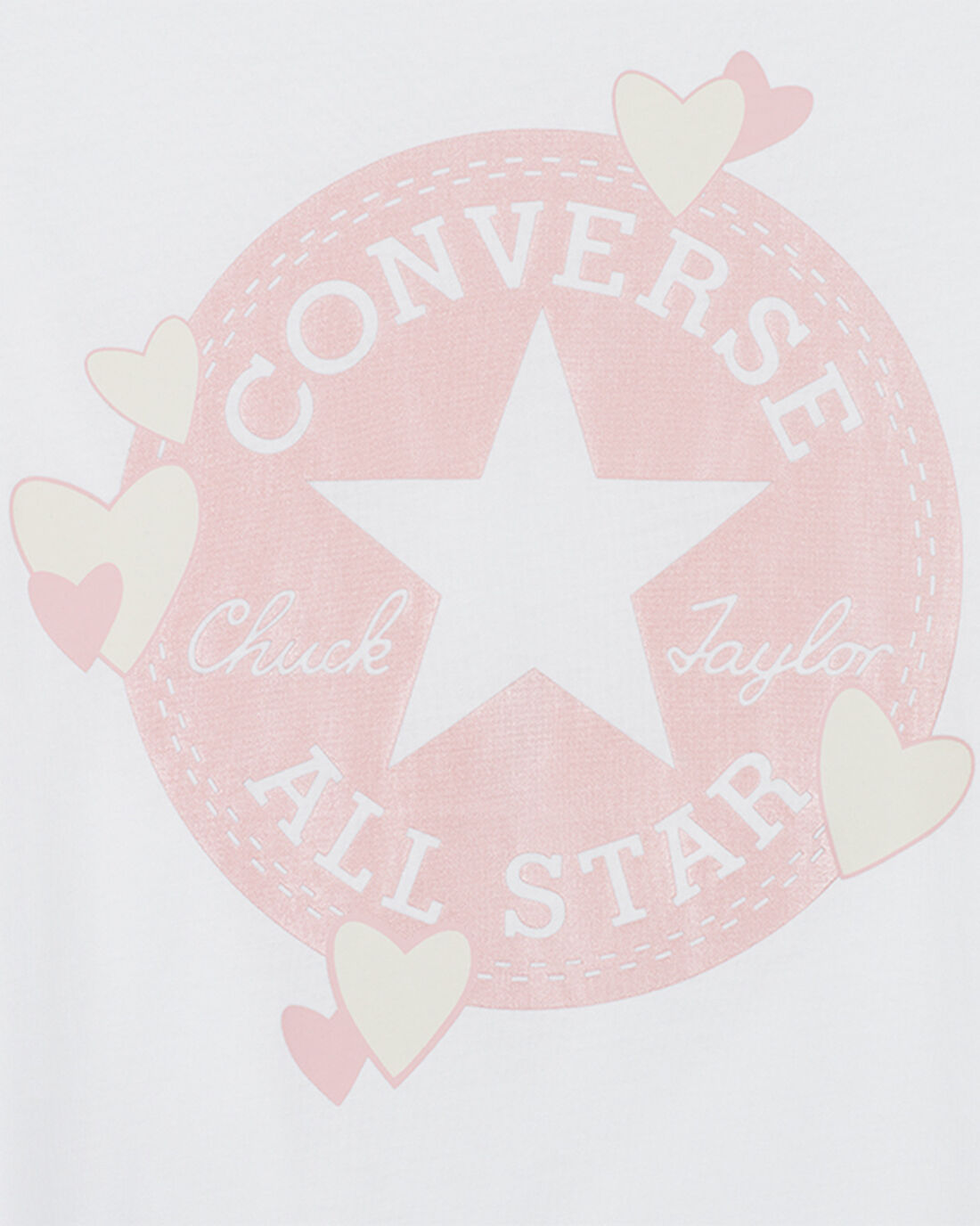 Women's Converse Heart All Star Patch T-Shirts White | Australia-49267