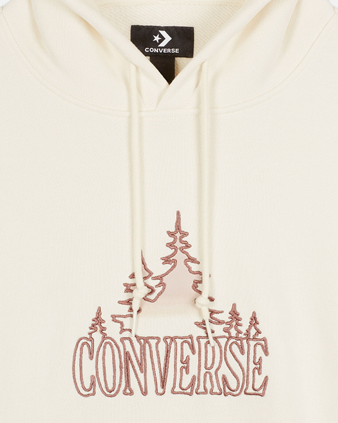 Women's Converse Loose Fit Graphic Hoodies Beige | Australia-72156