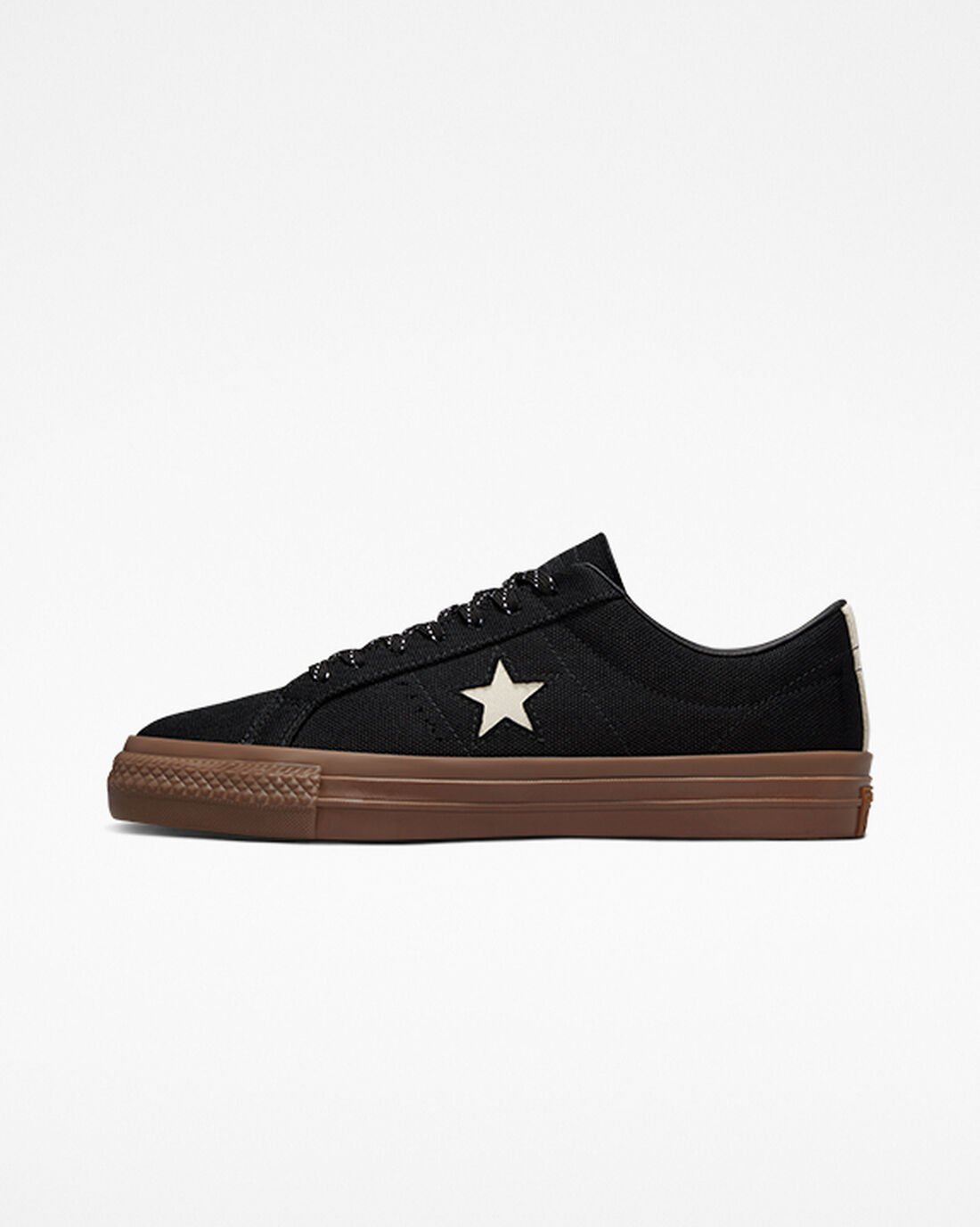 Women's Converse One Star Pro Cordura Canvas Skate Shoes Black/White | Australia-95631