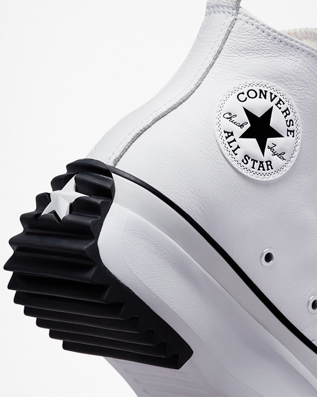 Women's Converse Run Star Hike High Top Sneakers White/Black | Australia-21507