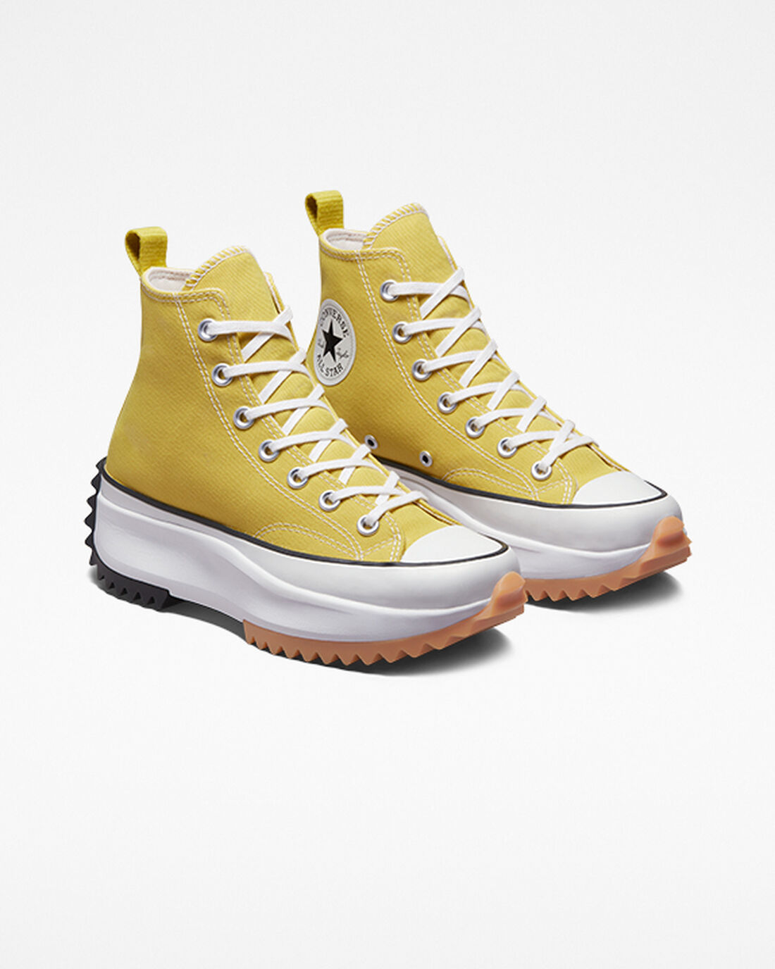 Women's Converse Run Star Hike High Top Sneakers Lemon/Black/White | Australia-38502