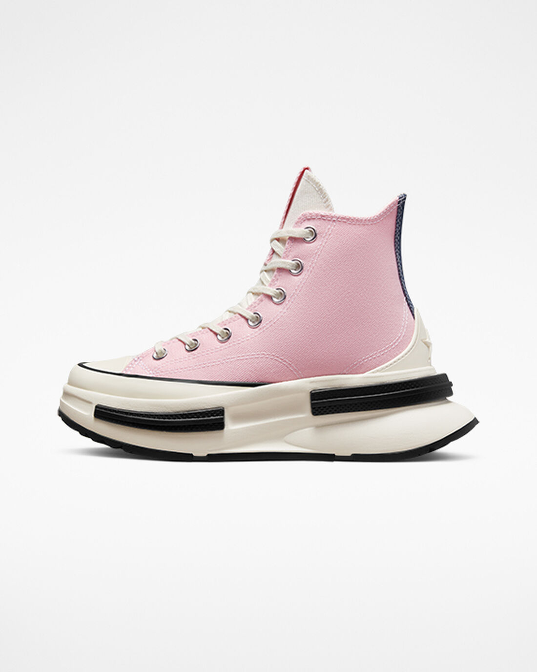 Women's Converse Run Star Legacy CX Denim & Canvas High Top Sneakers Orange Pink | Australia-82543