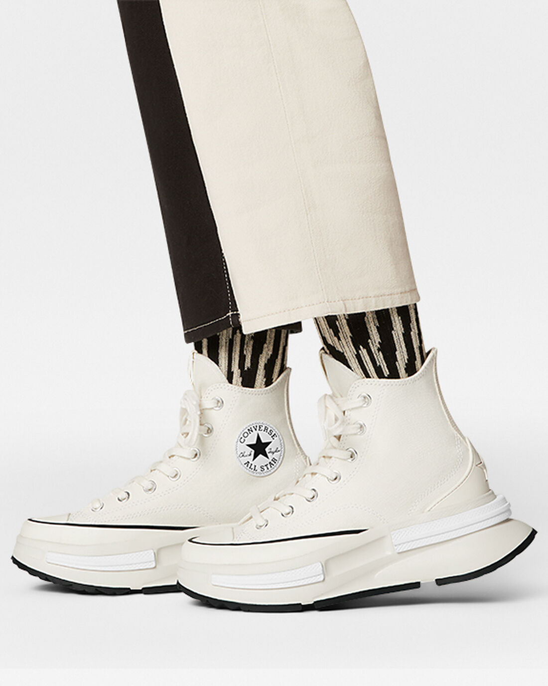 Women's Converse Run Star Legacy CX High Top Sneakers Beige/Black/White | Australia-53641