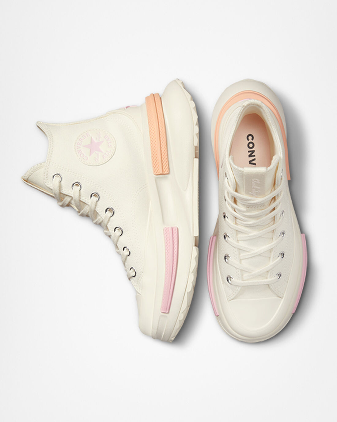 Women's Converse Run Star Legacy CX High Top Sneakers Beige/Coral | Australia-62507