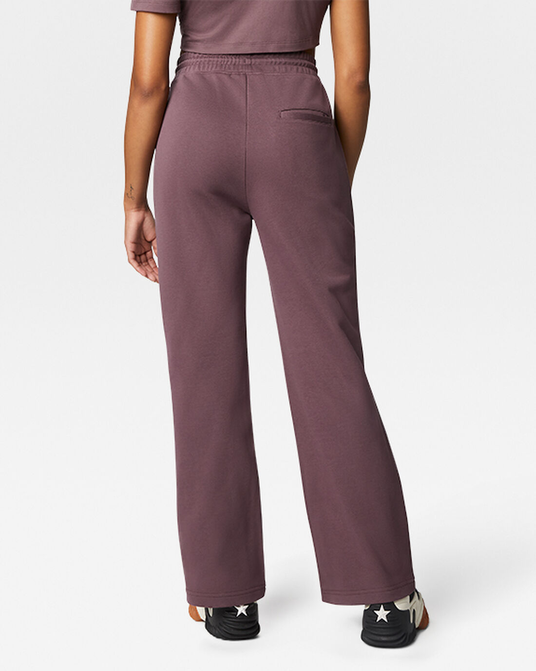 Women's Converse Wide Leg Knit Pants Purple | Australia-38061