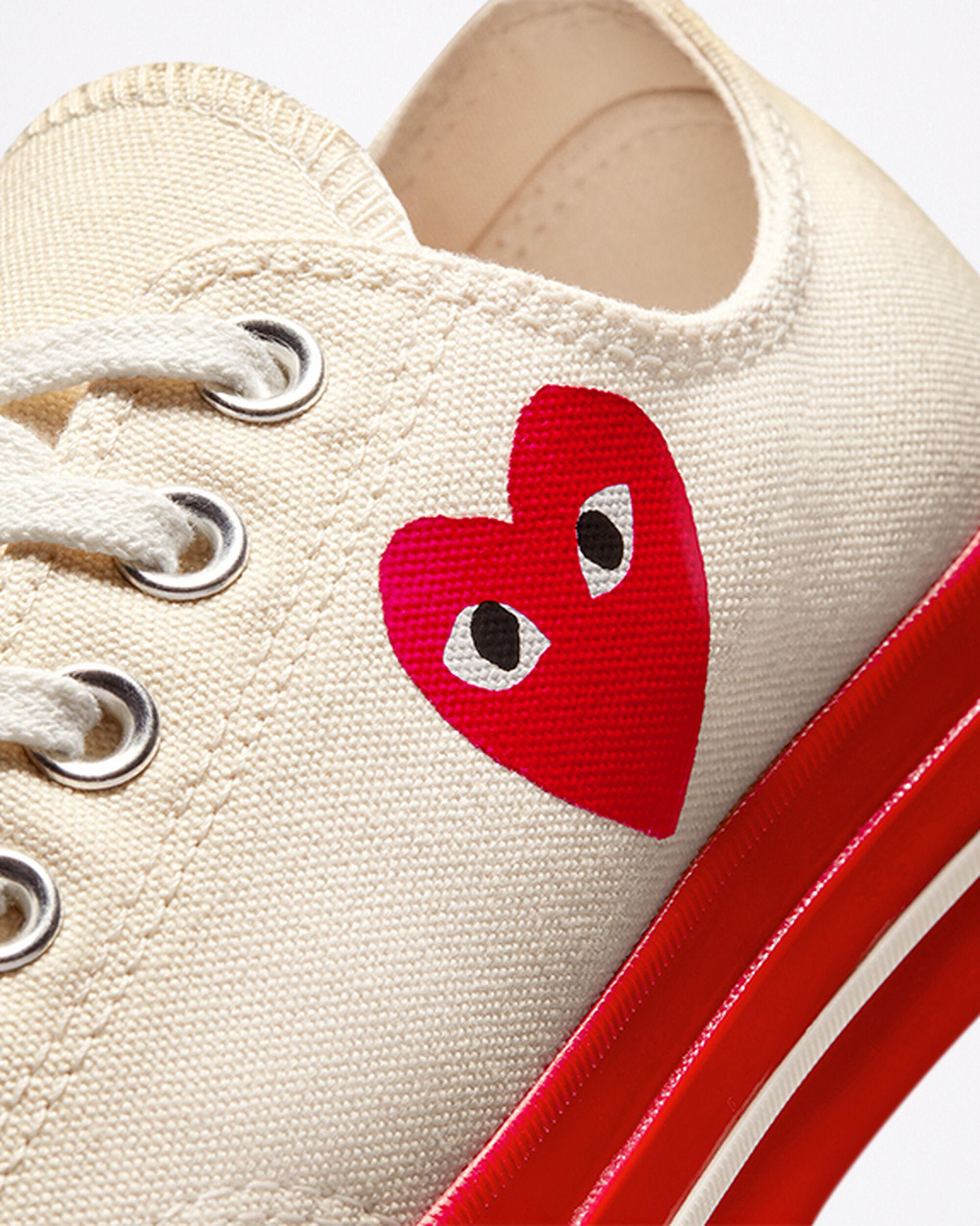 Women's Converse x Comme des Garçons PLAY Chuck 70 Sneakers Red | Australia-59346